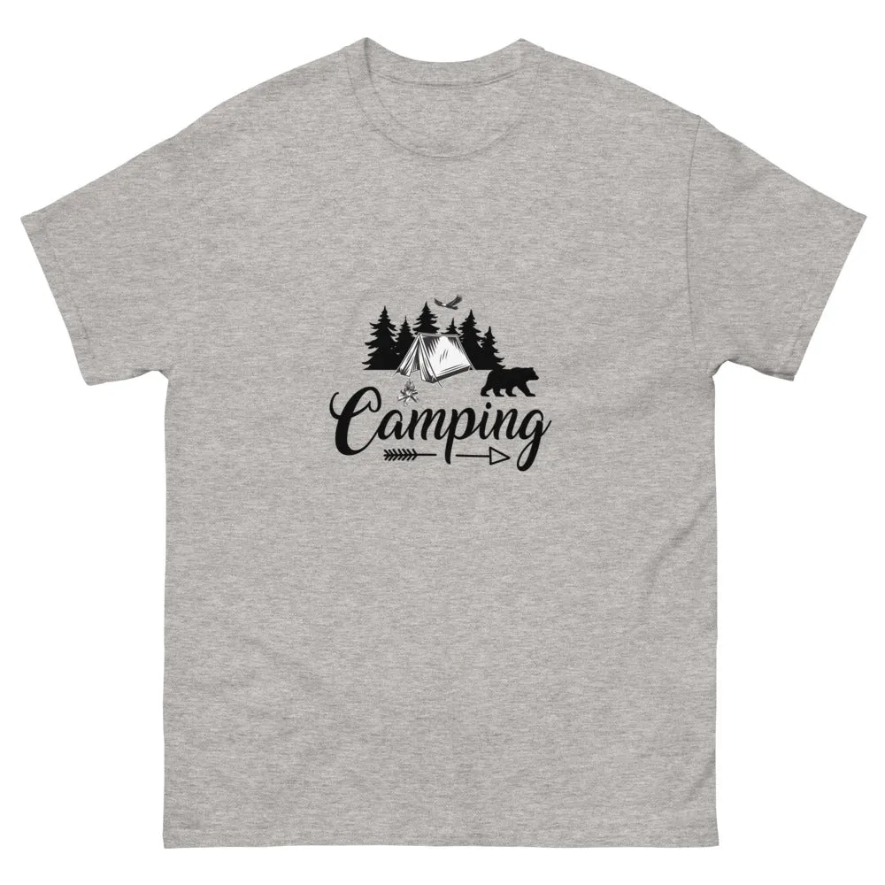 Camping with Tent - Men's T-Shirt