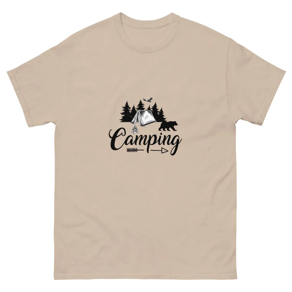 Camping with Tent - Men's T-Shirt