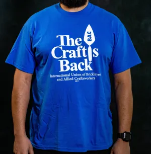 CB1 - CRAFT IS BACK T-SHIRT - ROYAL BLUE