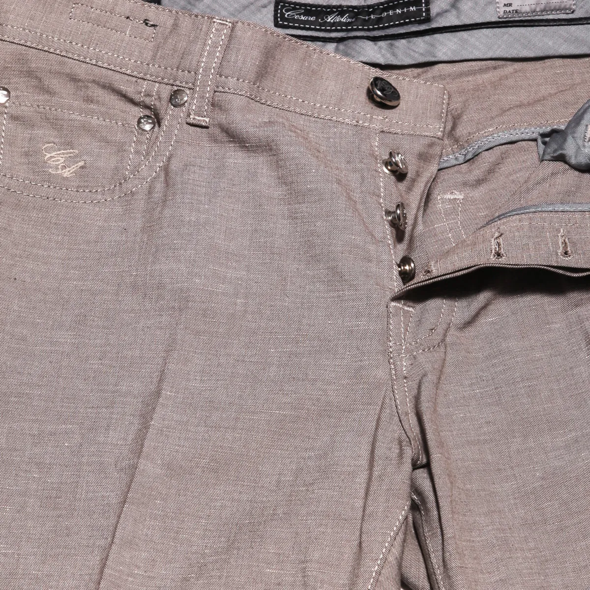 Cesare Attolini Light Brown Jeans - Slim
