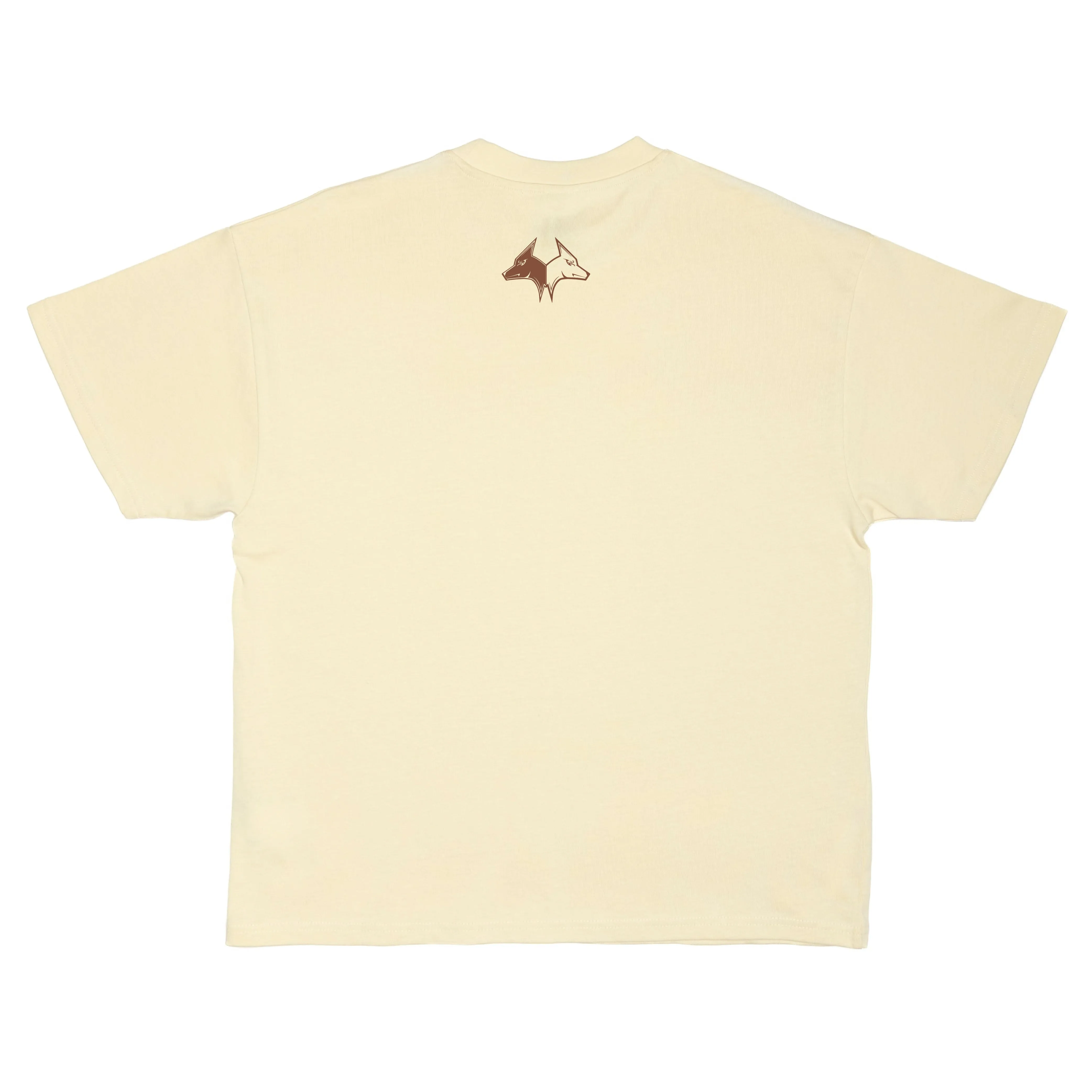 Chestnut on Ivory Oversized Core Tee