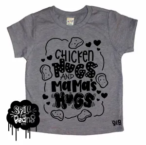 Chicken Nugs and Mama Hugs Kids Tee