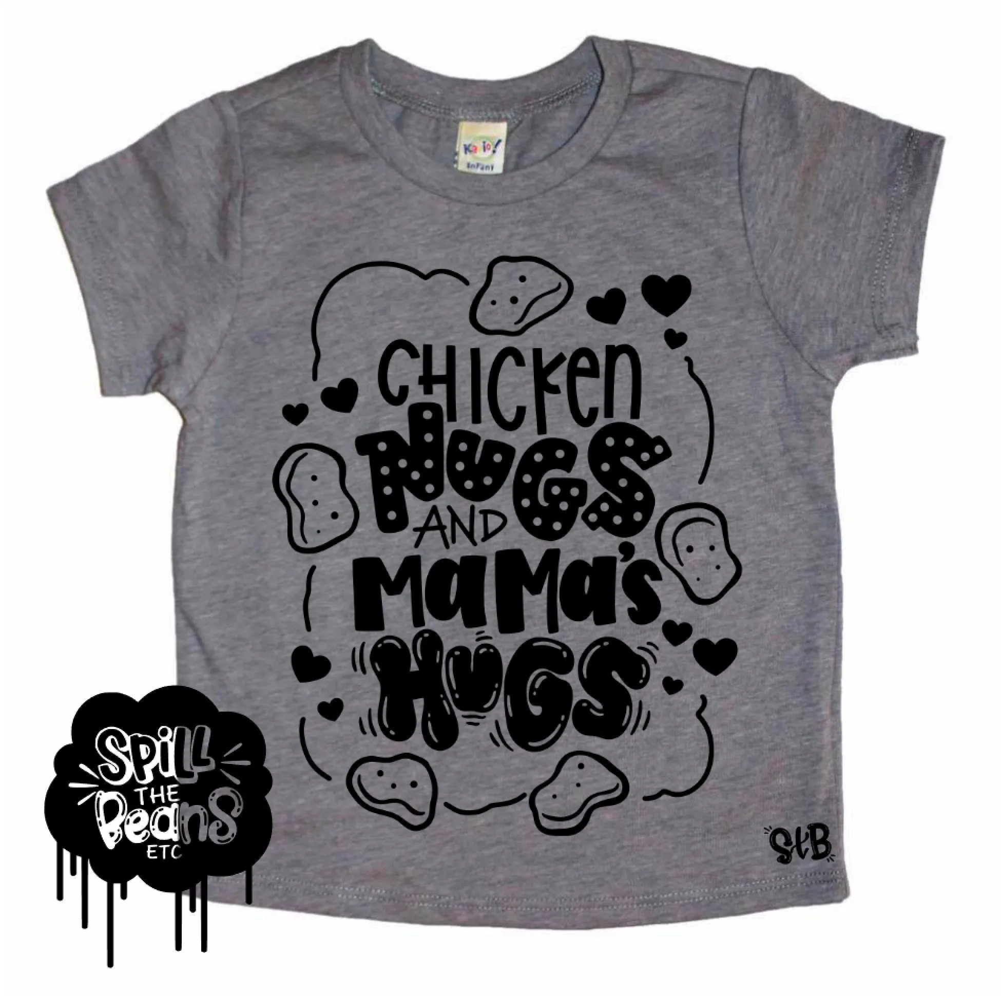 Chicken Nugs and Mama Hugs Kids Tee