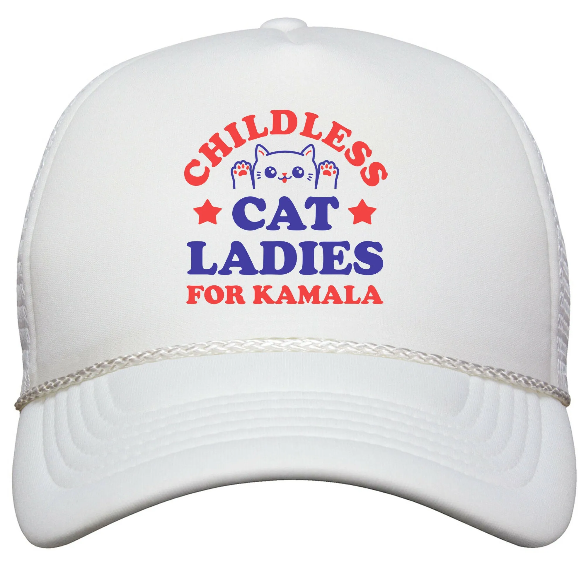 Childless Cat Ladies for Kamala Snapback Trucker Hat