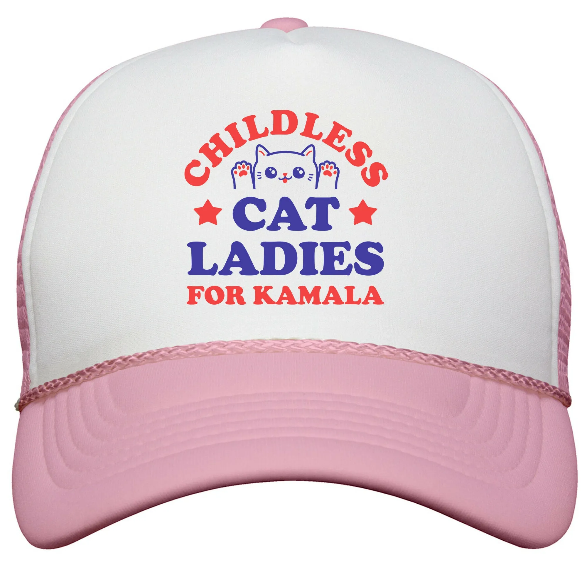 Childless Cat Ladies for Kamala Snapback Trucker Hat
