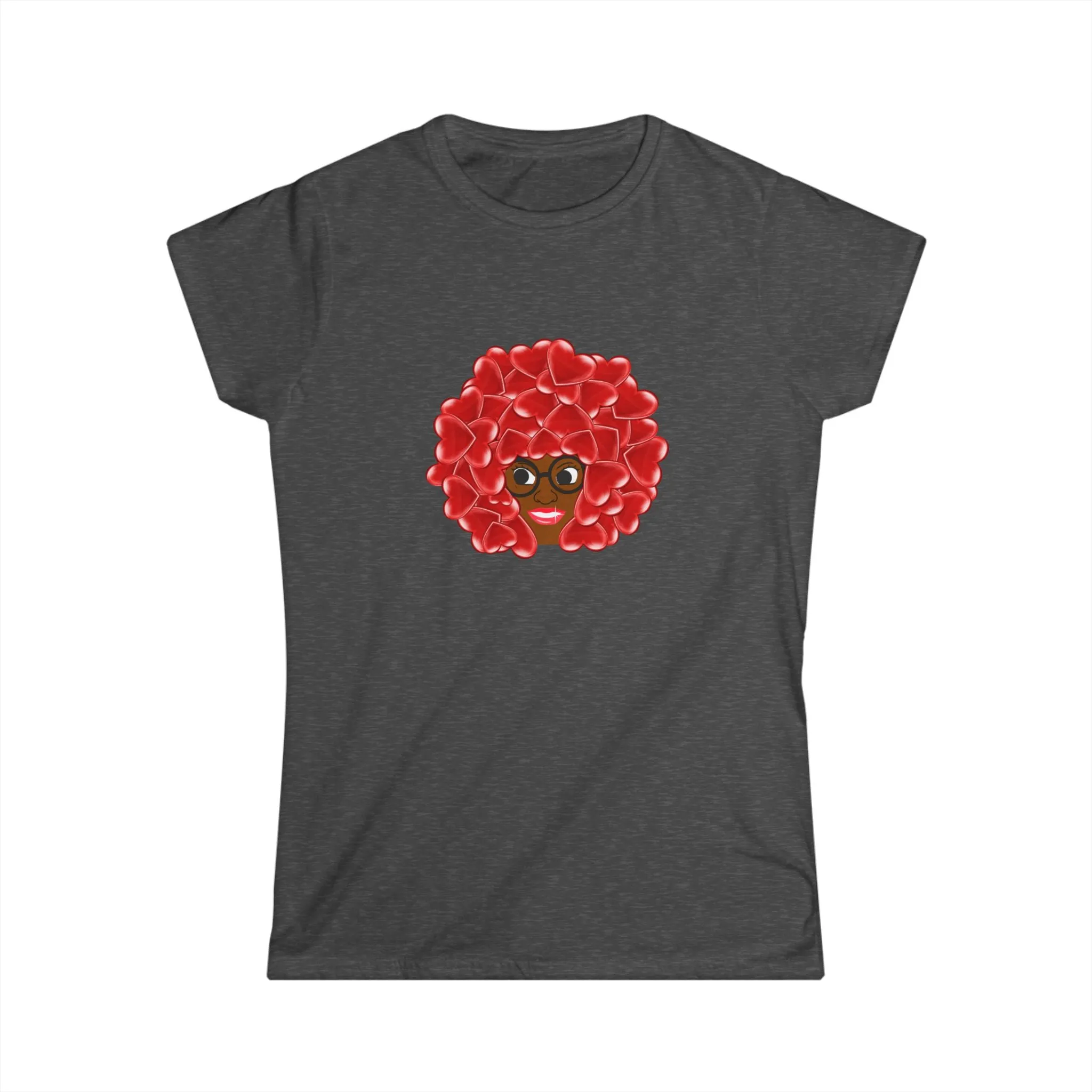Chocolate RedHead - Lady Tee Hearts