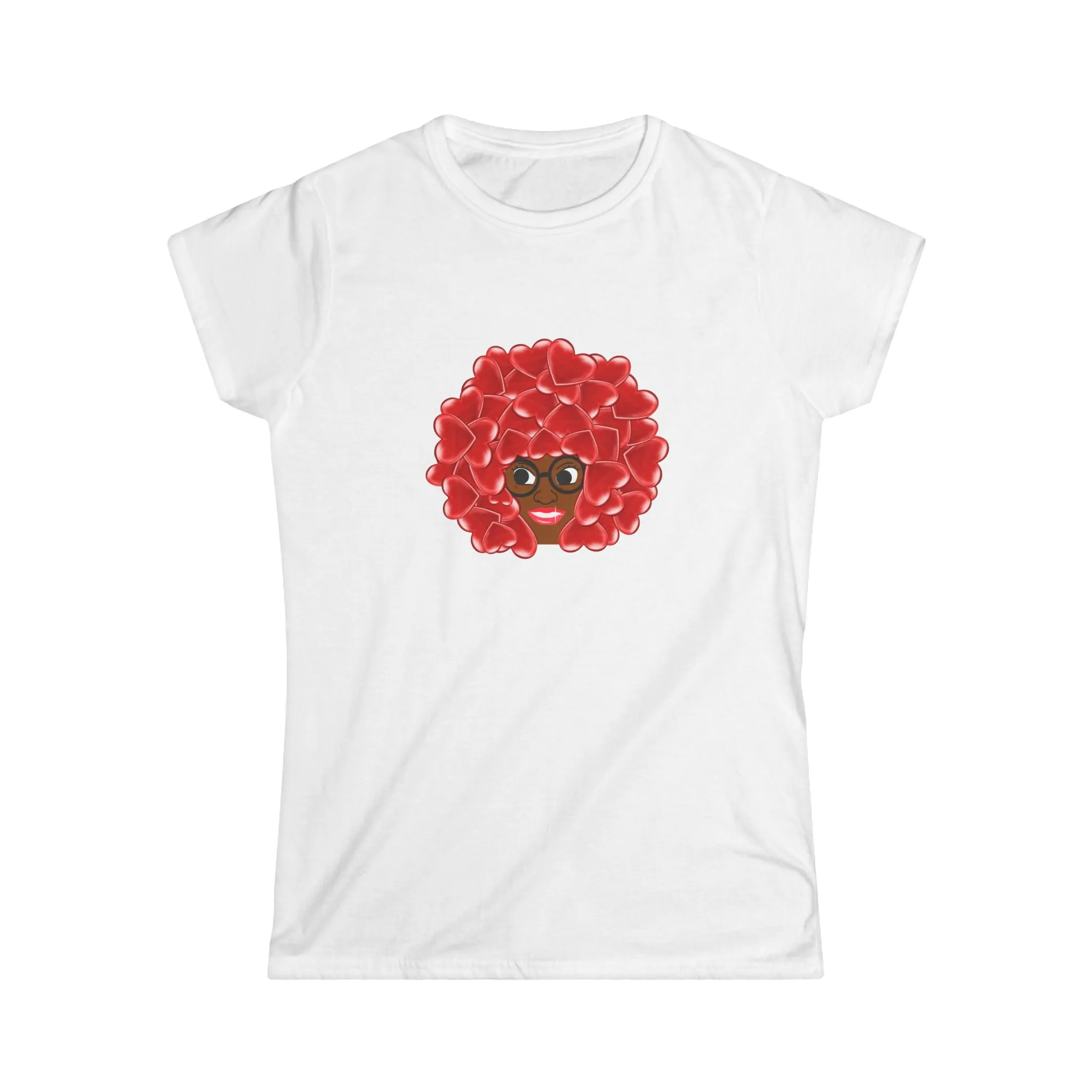 Chocolate RedHead - Lady Tee Hearts