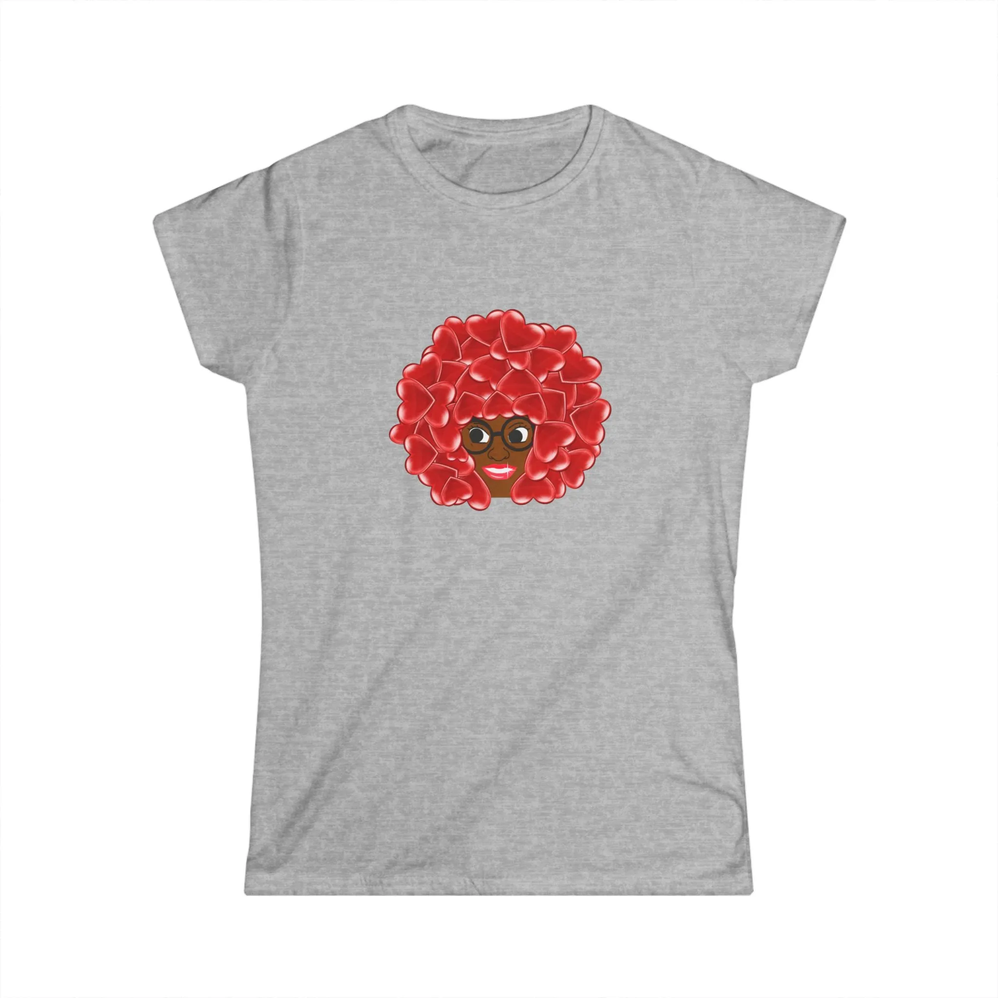 Chocolate RedHead - Lady Tee Hearts