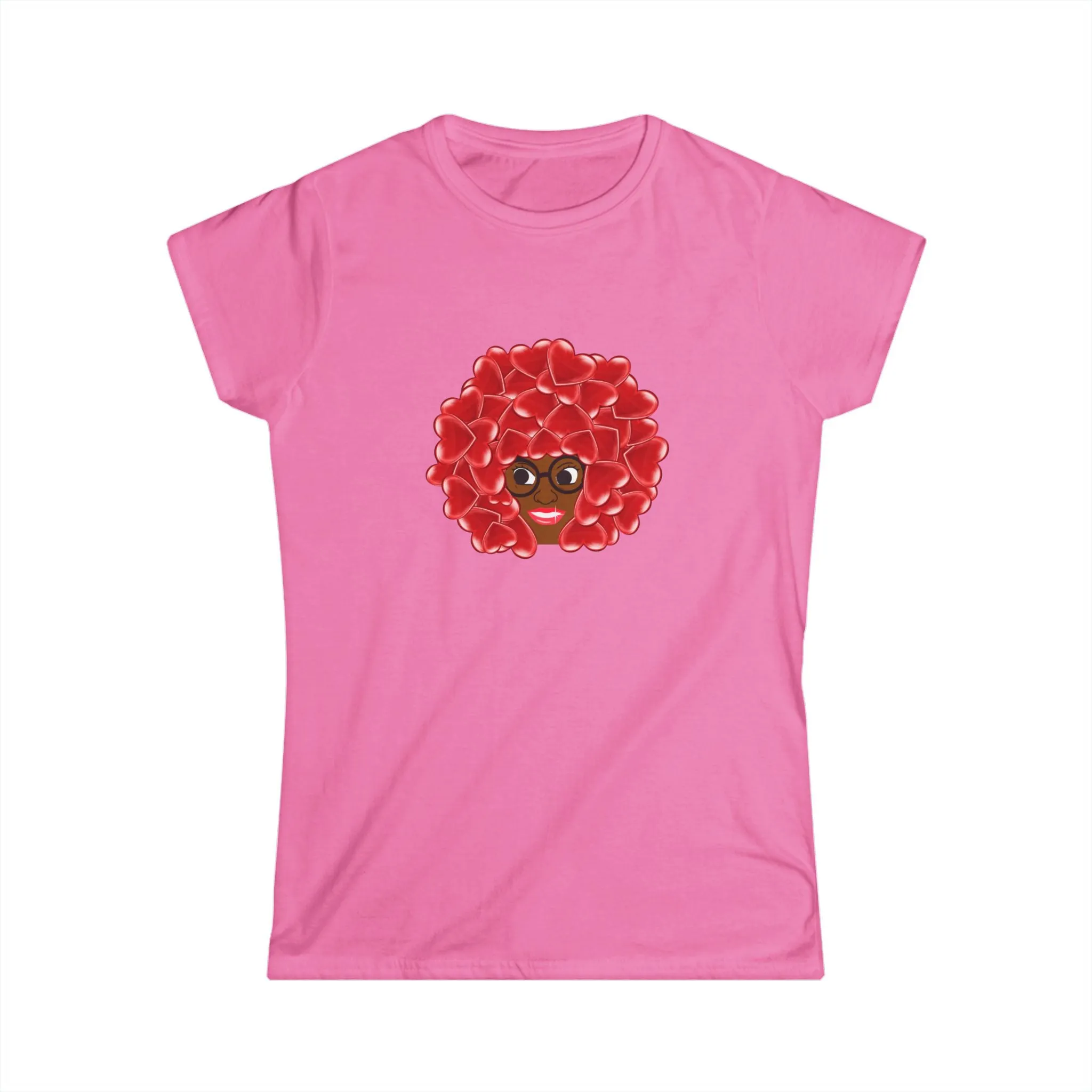 Chocolate RedHead - Lady Tee Hearts