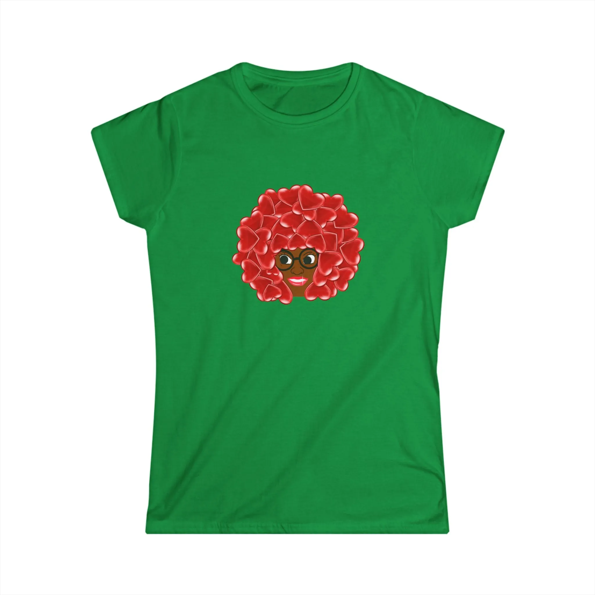 Chocolate RedHead - Lady Tee Hearts