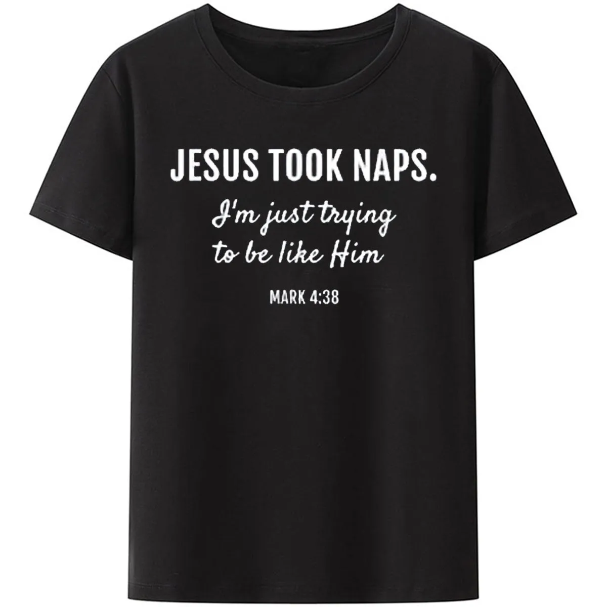 Christianartbag Funny T-Shirt, Jesus Took Naps, Christian humor, Funny religious shirts, Unisex T-shirt.
