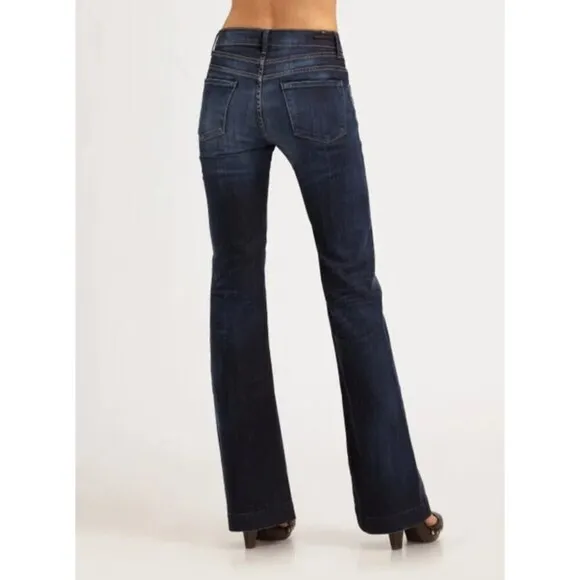 CITIZENS of Humanity Dark Wash Hutton Medium Rise Wide Leg Jeans, 28