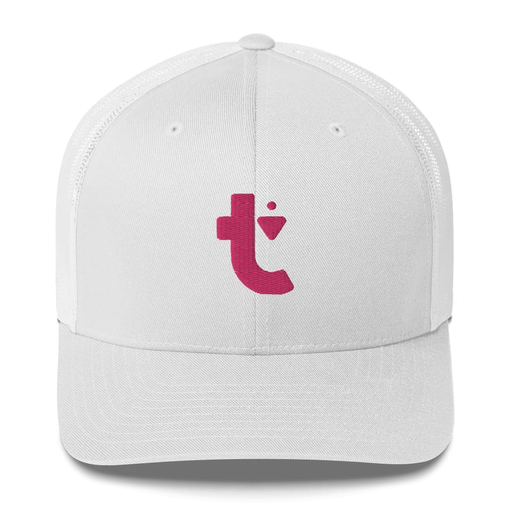 classic trucker hat (pink t)