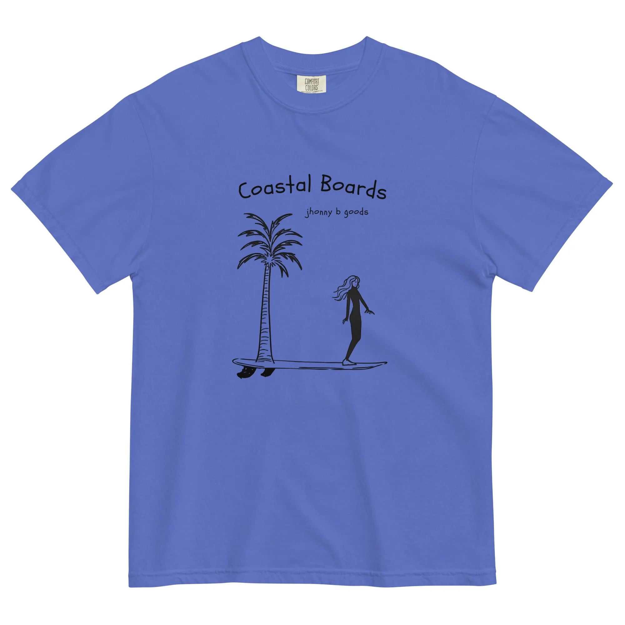 Coastal Boards men garment-dyed heavyweight t-shirt