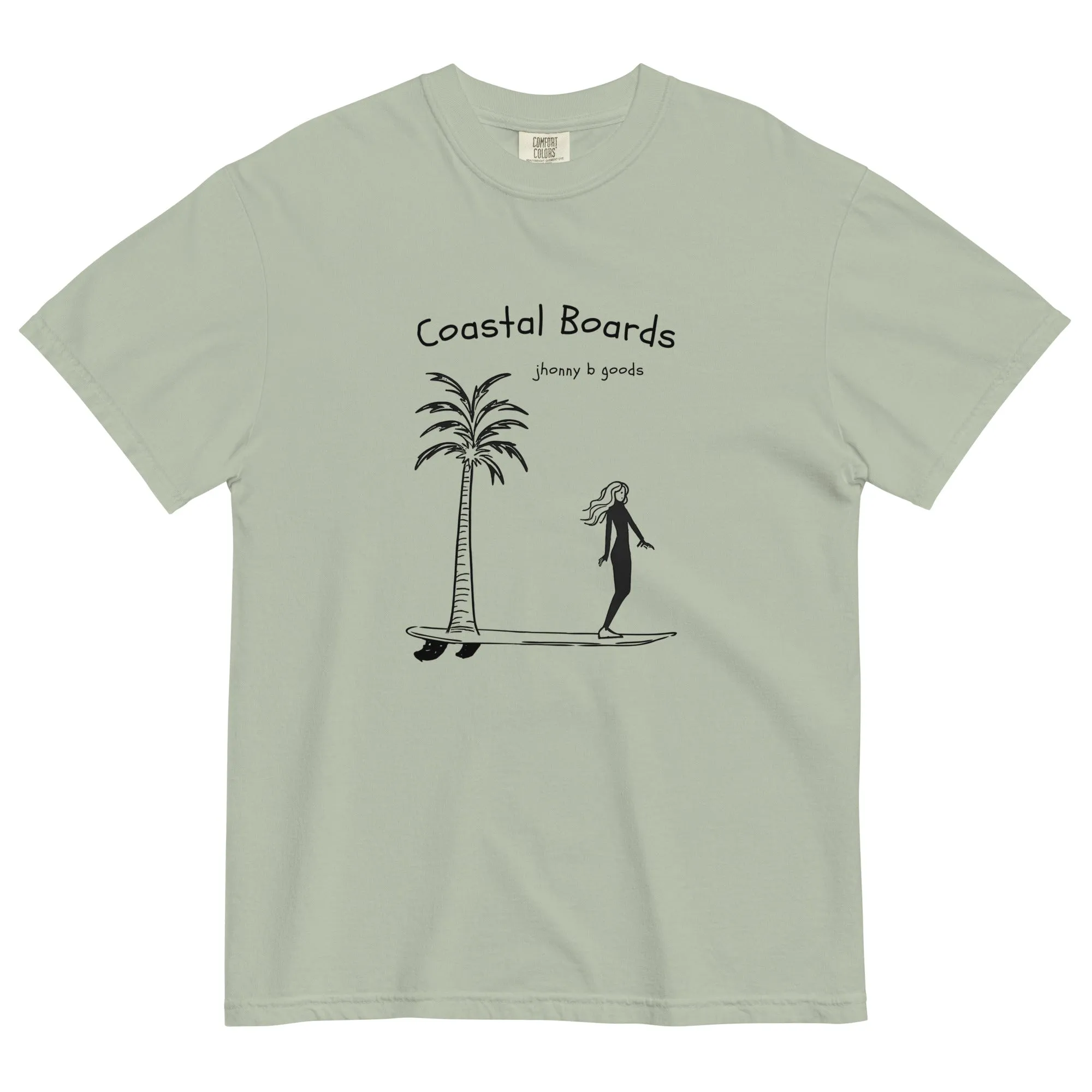 Coastal Boards men garment-dyed heavyweight t-shirt