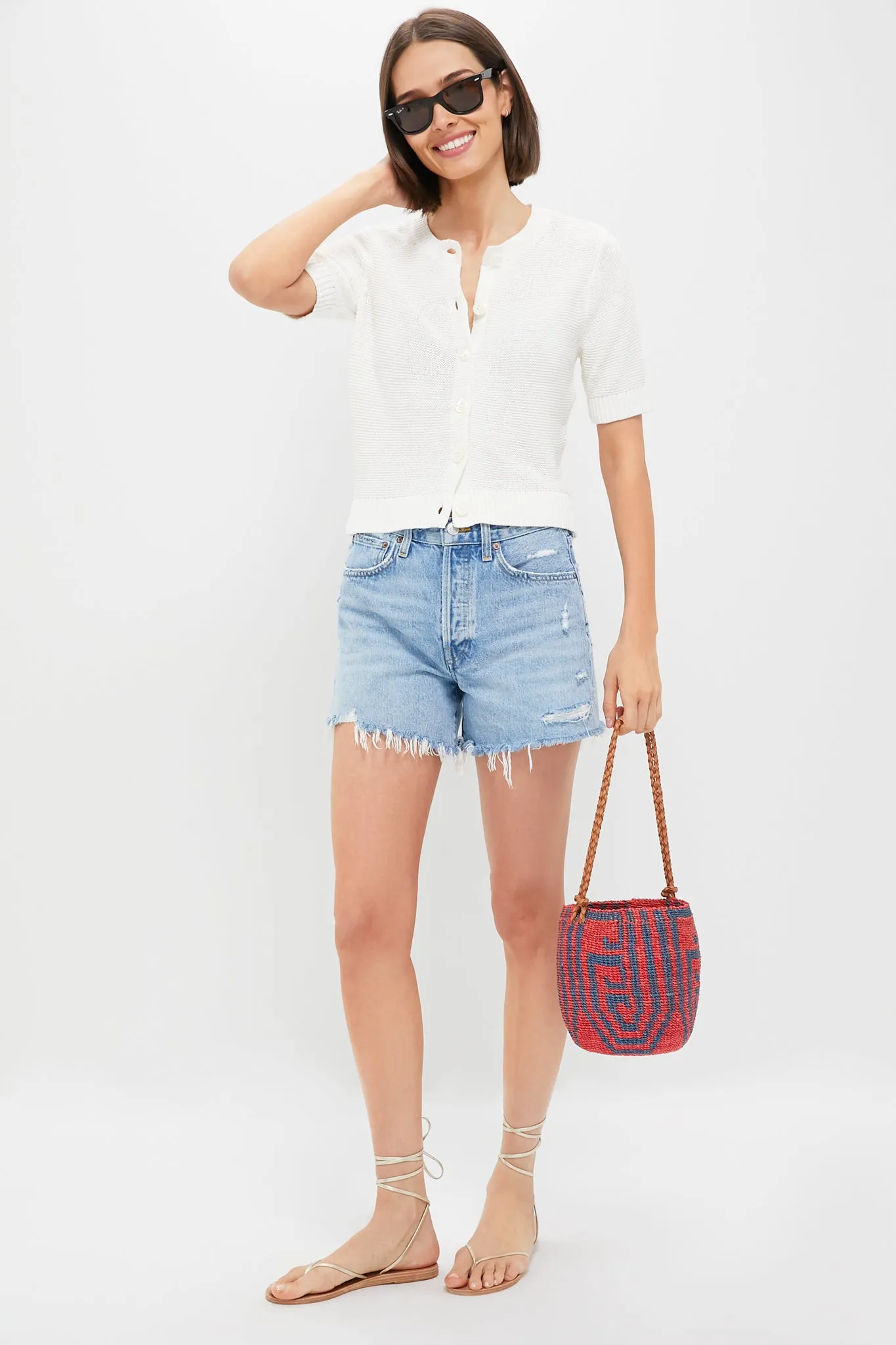 Cobalt Blue and Brick Red Tribale Hobo