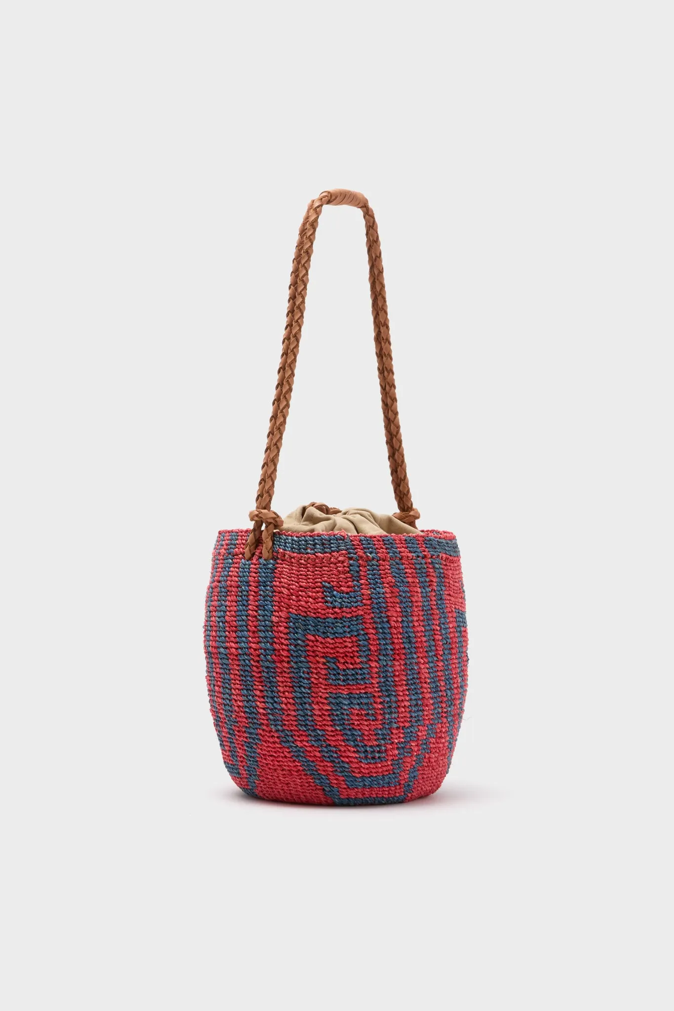 Cobalt Blue and Brick Red Tribale Hobo