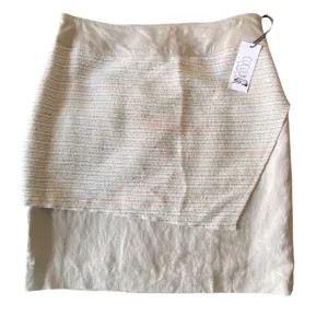 Cocoon by Elizabeth Geisler Linen Blend Fulton Layered Skirt Size 8
