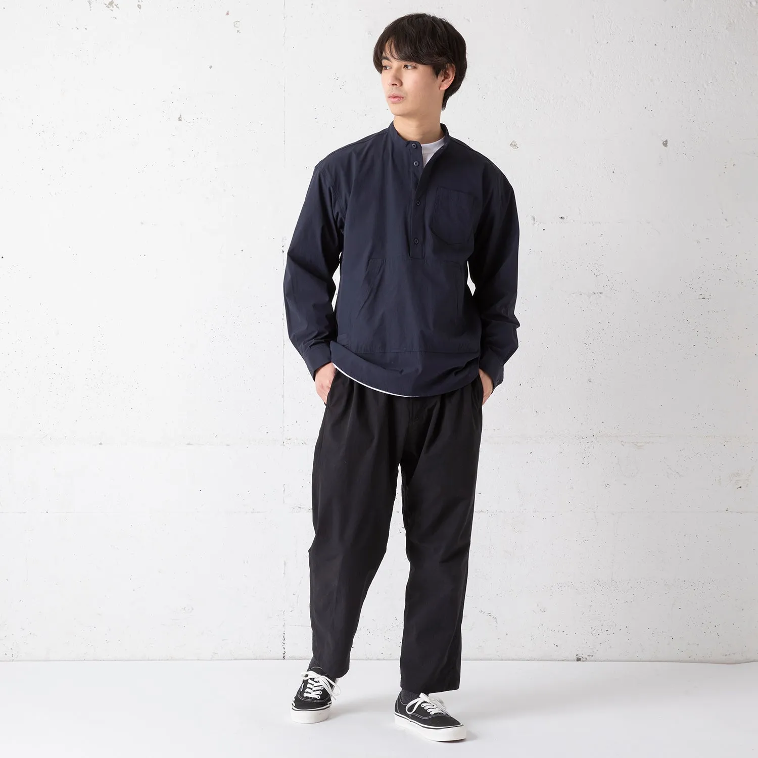 Coleman | コールマン　Begin別注 Rip Stop Band Collar P/O Shirts