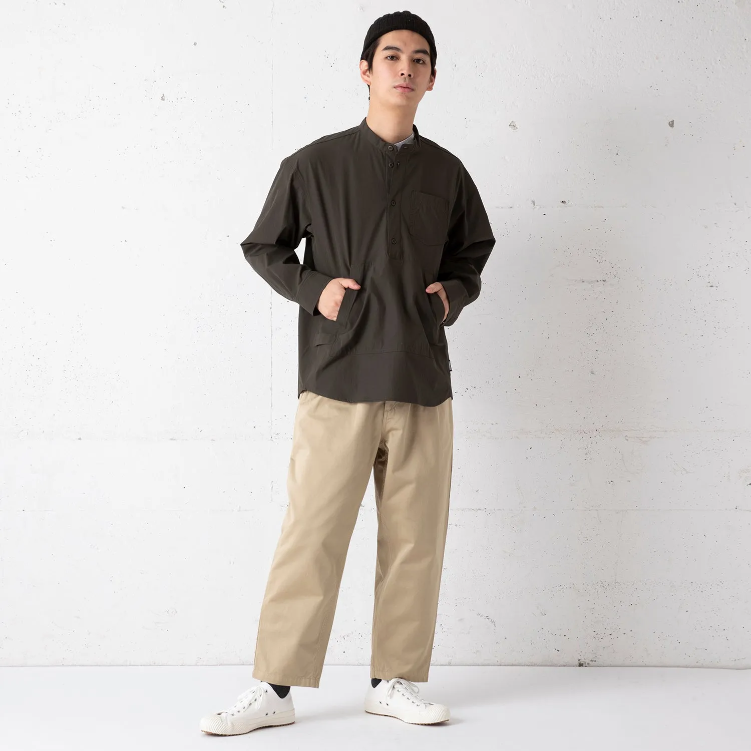 Coleman | コールマン　Begin別注 Rip Stop Band Collar P/O Shirts