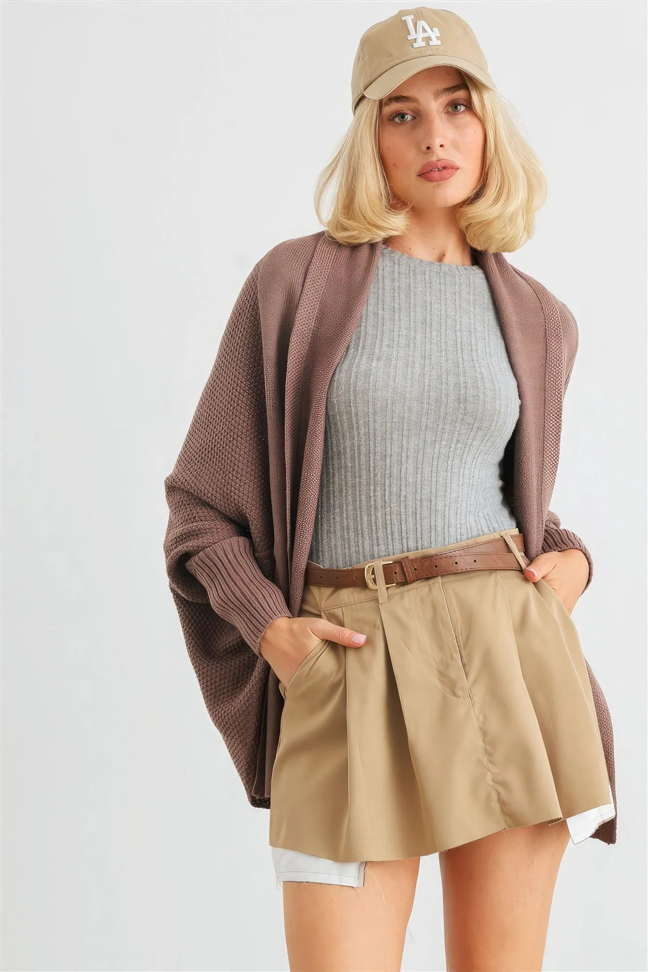 Comfort Batwing Open Front Cardigan