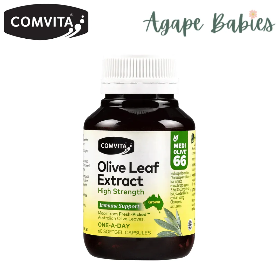 Comvita Olive Leaf Extract caps (High Strength), 60 caps.
