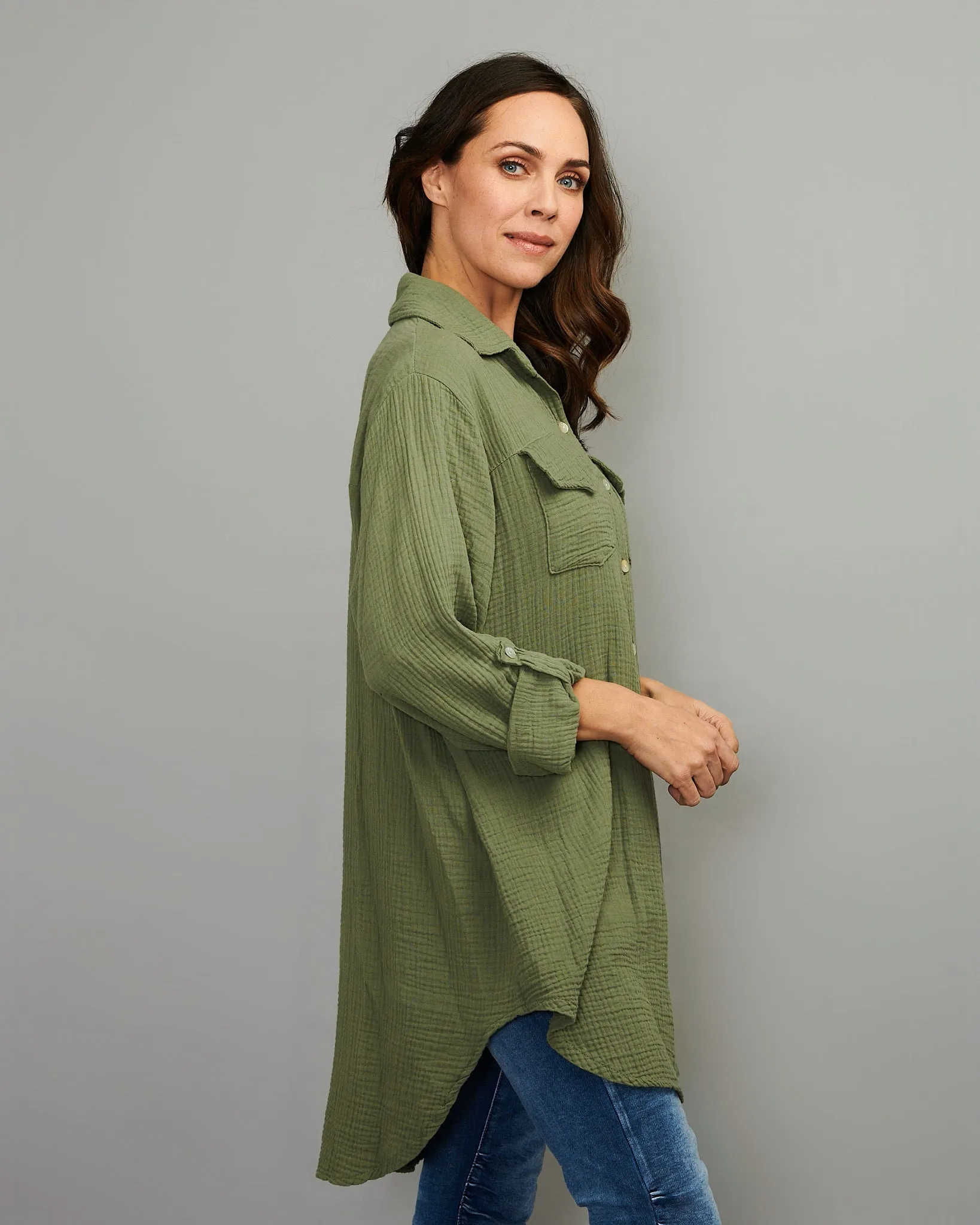 Cotton Shirt Dress