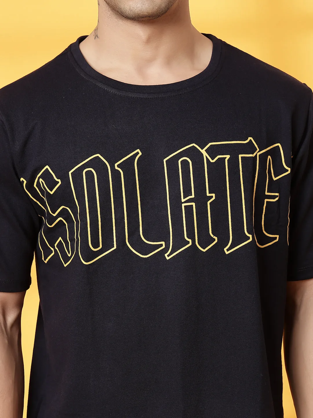 Cotton Terry Back Art T-Shirt