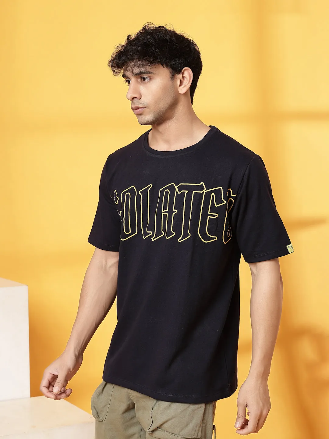 Cotton Terry Back Art T-Shirt