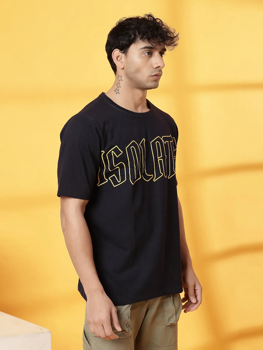 Cotton Terry Back Art T-Shirt