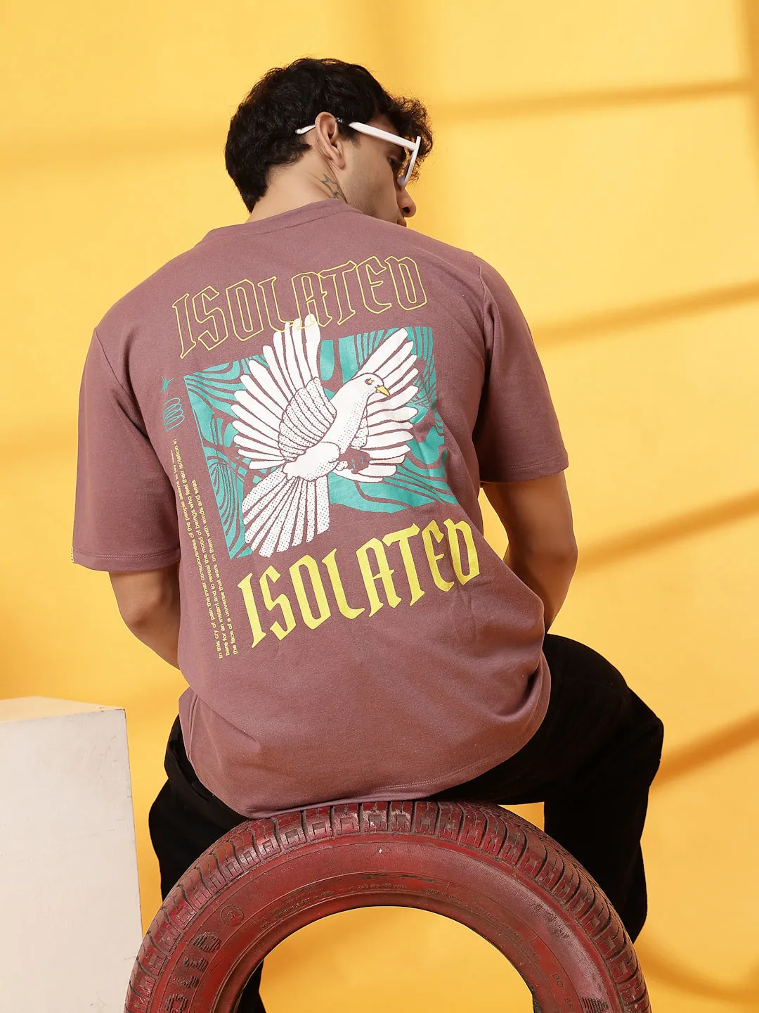 Cotton Terry Back Art T-Shirt