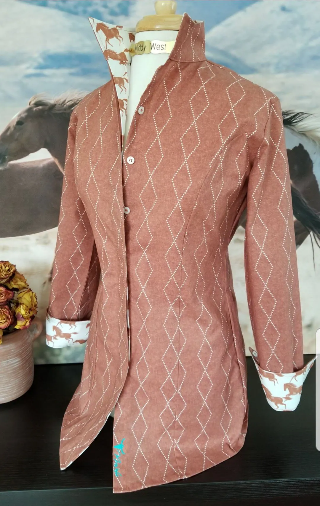COTY TUNIC IN CHESTNUT