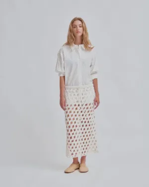 Crochet Skirt in White