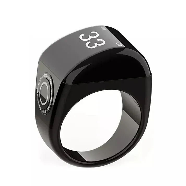 Crony QB702 smart tasbeeh ring Muslim gift quran qibla smart Electronic counter ring Digital Azan Alarm Clock Tasbeeh Tasbih Zikr Ring