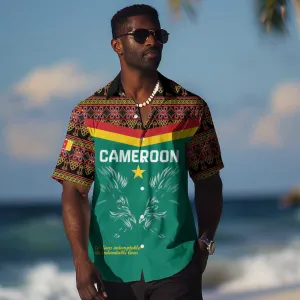 Custom Cameroun Football Hawaiian Shirt Allez Les Lions Indomptables LT15