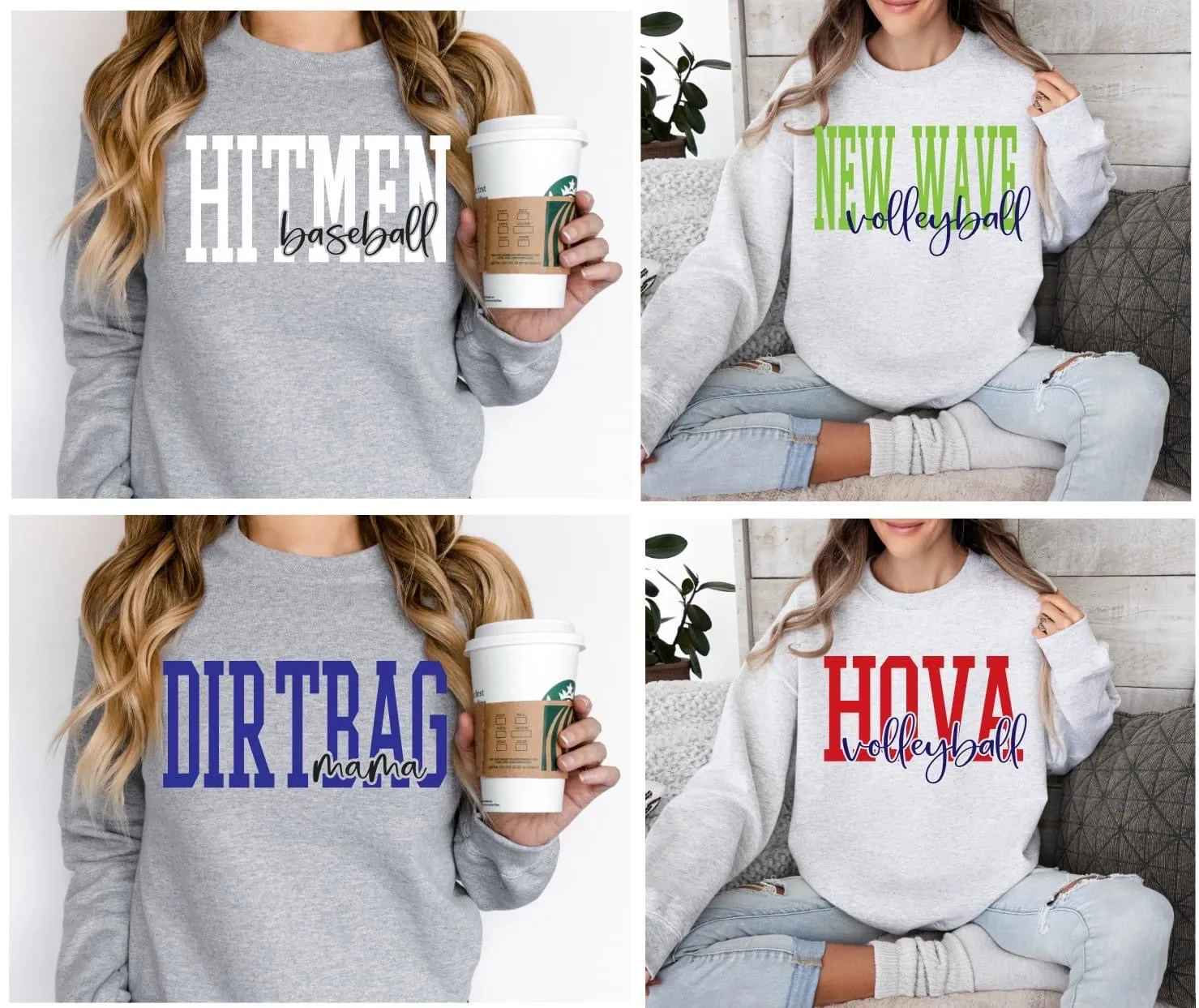 Custom Layered Puff Sweatshirt