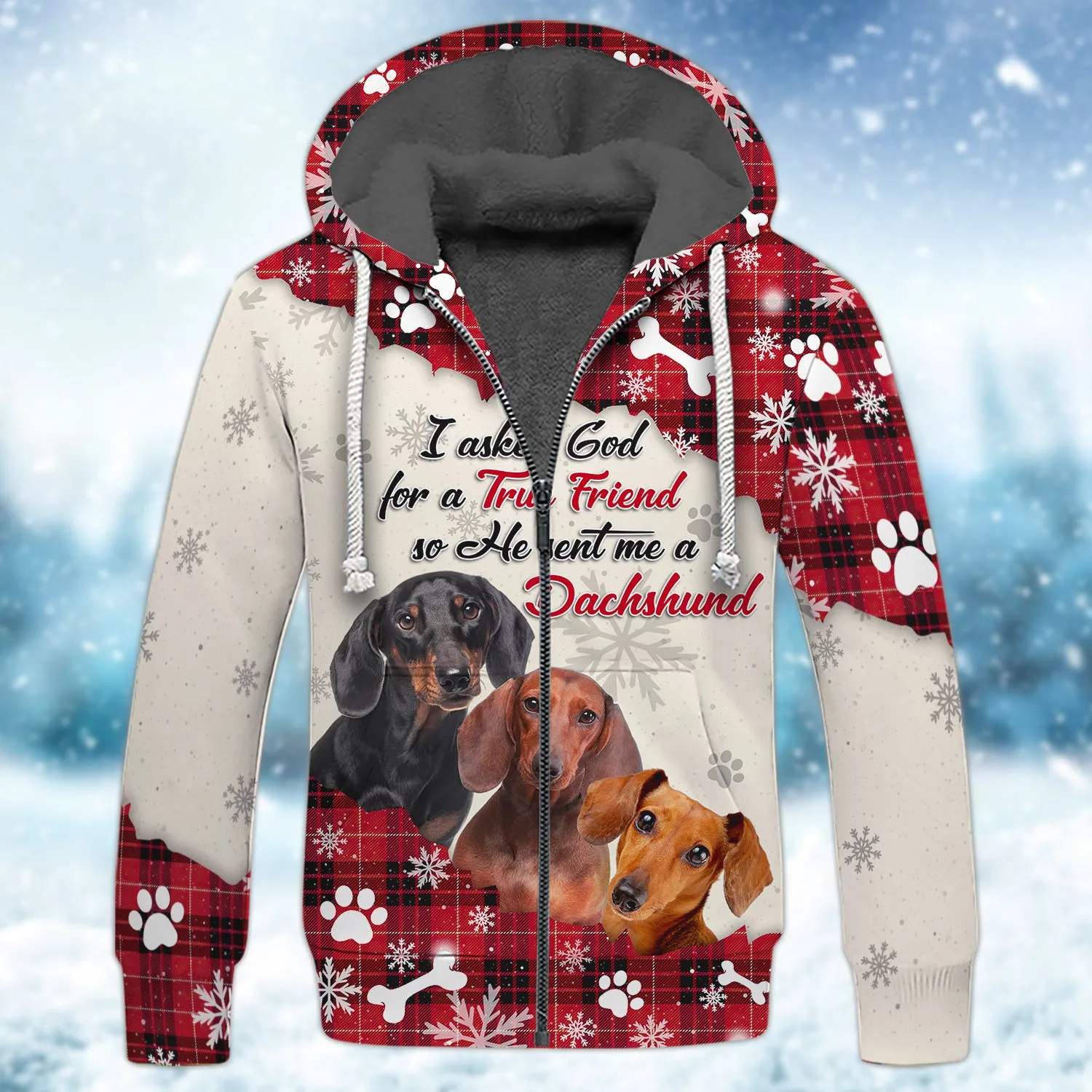 Dachshund - God Sent Me True Friend 3D Full Print Shirts Dog