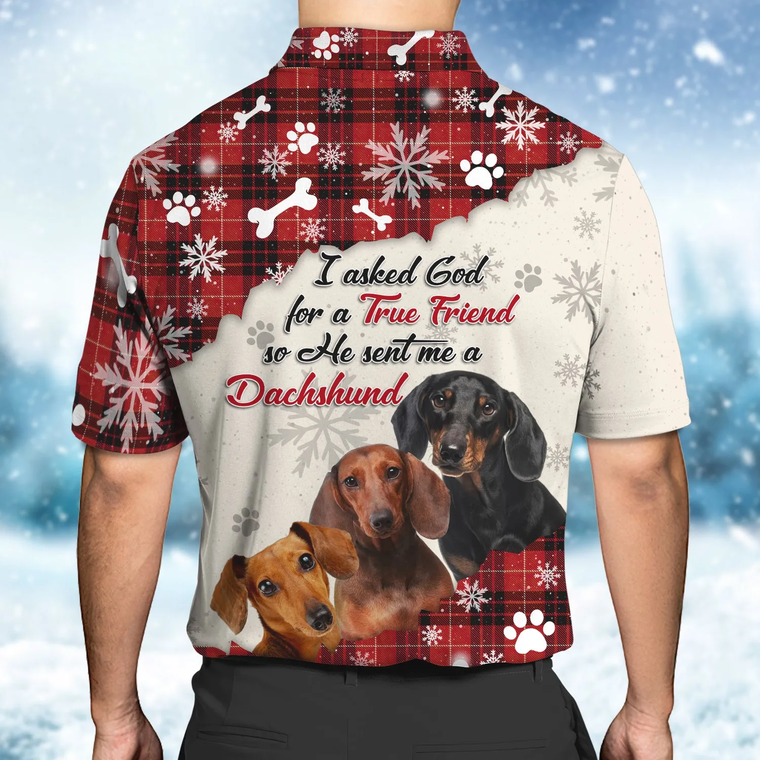 Dachshund - God Sent Me True Friend 3D Full Print Shirts Dog