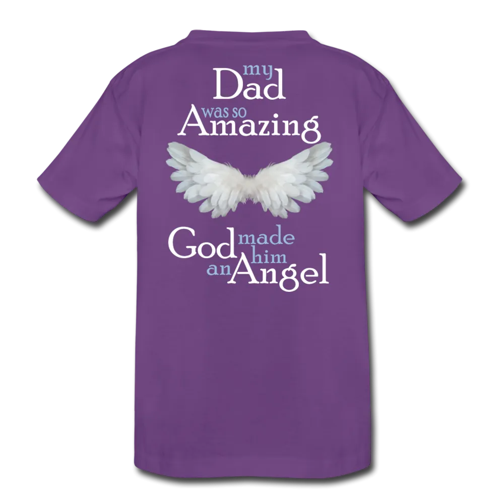 Dad Amazing Angel Kids' Premium T-Shirt (CK1381)