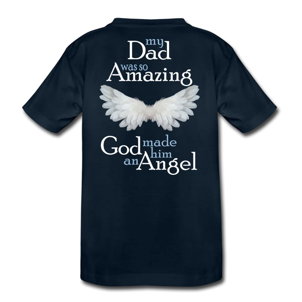 Dad Amazing Angel Kids' Premium T-Shirt (CK1381)
