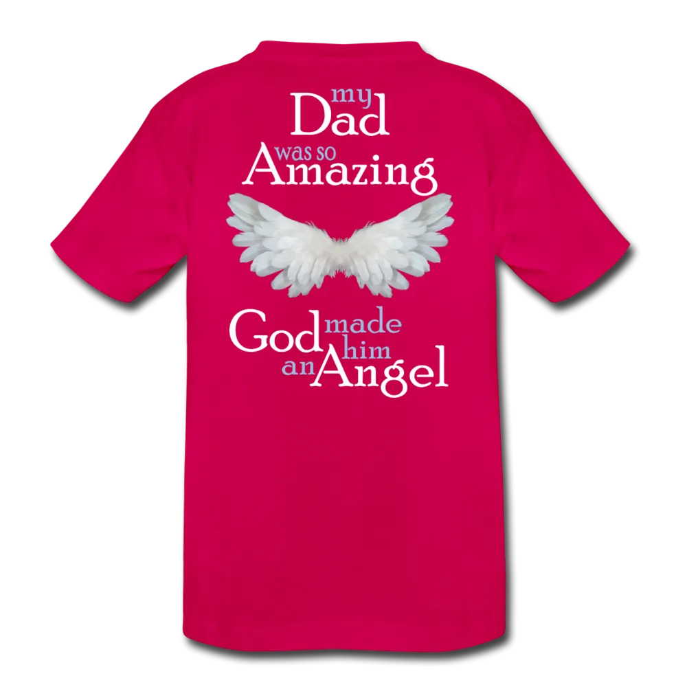 Dad Amazing Angel Kids' Premium T-Shirt (CK1381)