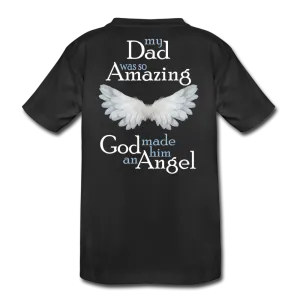 Dad Amazing Angel Kids' Premium T-Shirt (CK1381)