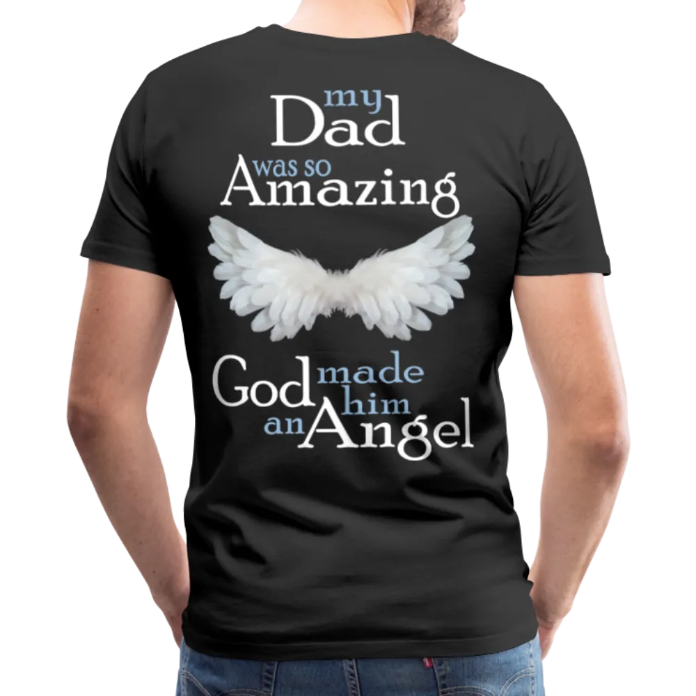 Dad Amazing Angel Men's Premium T-Shirt (CK3582)
