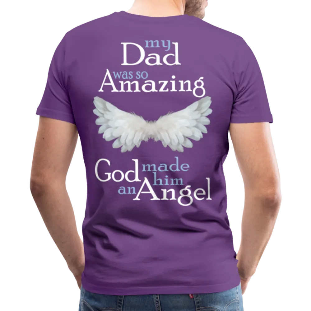 Dad Amazing Angel Men's Premium T-Shirt (CK3582)