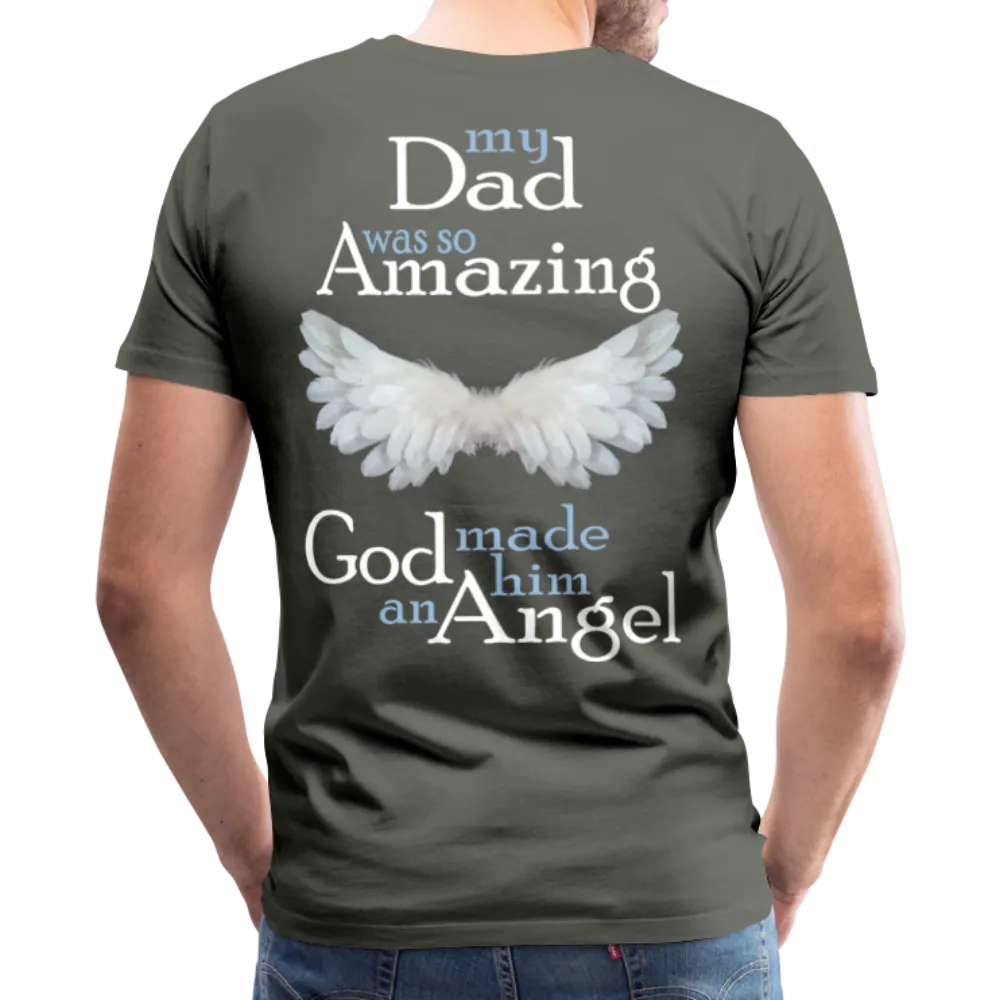 Dad Amazing Angel Men's Premium T-Shirt (CK3582)