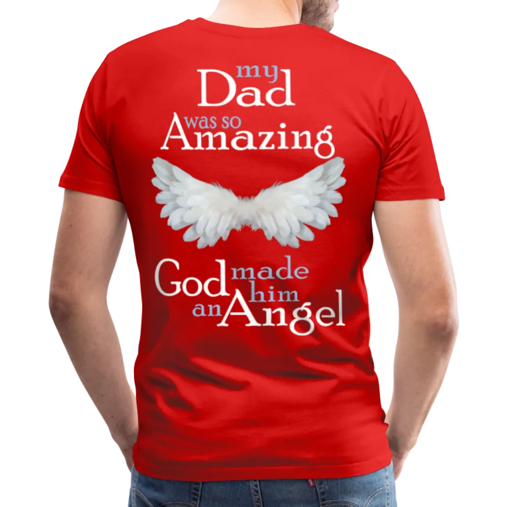Dad Amazing Angel Men's Premium T-Shirt (CK3582)