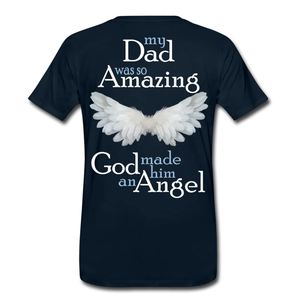 Dad Amazing Angel Men's Premium T-Shirt (CK3582)