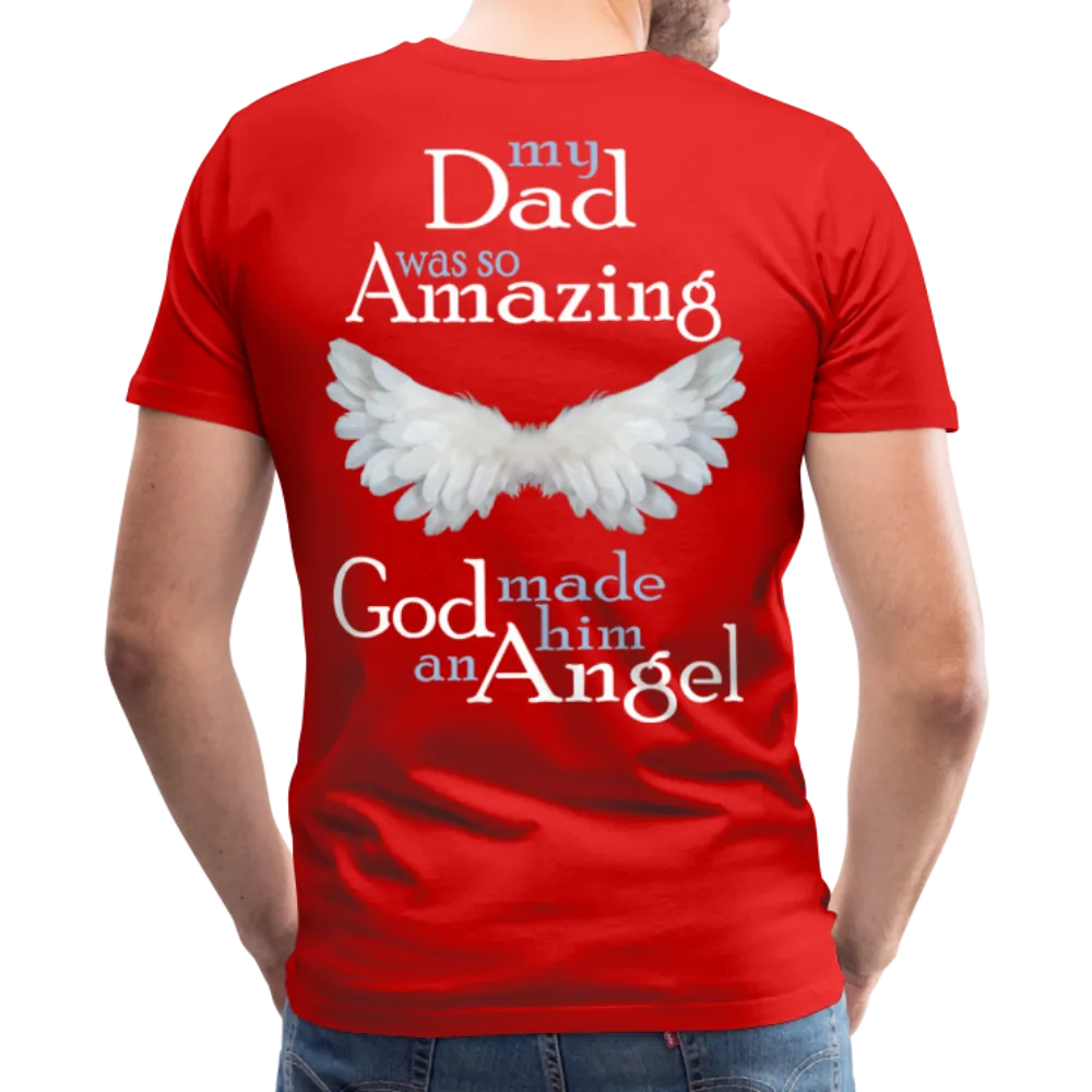 Dad Amazing Angel Men's Premium T-Shirt (CK3582)