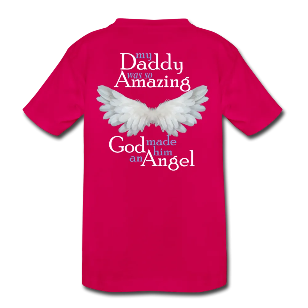 Daddy Amazing Angel Kids' Premium T-Shirt (CK1381)