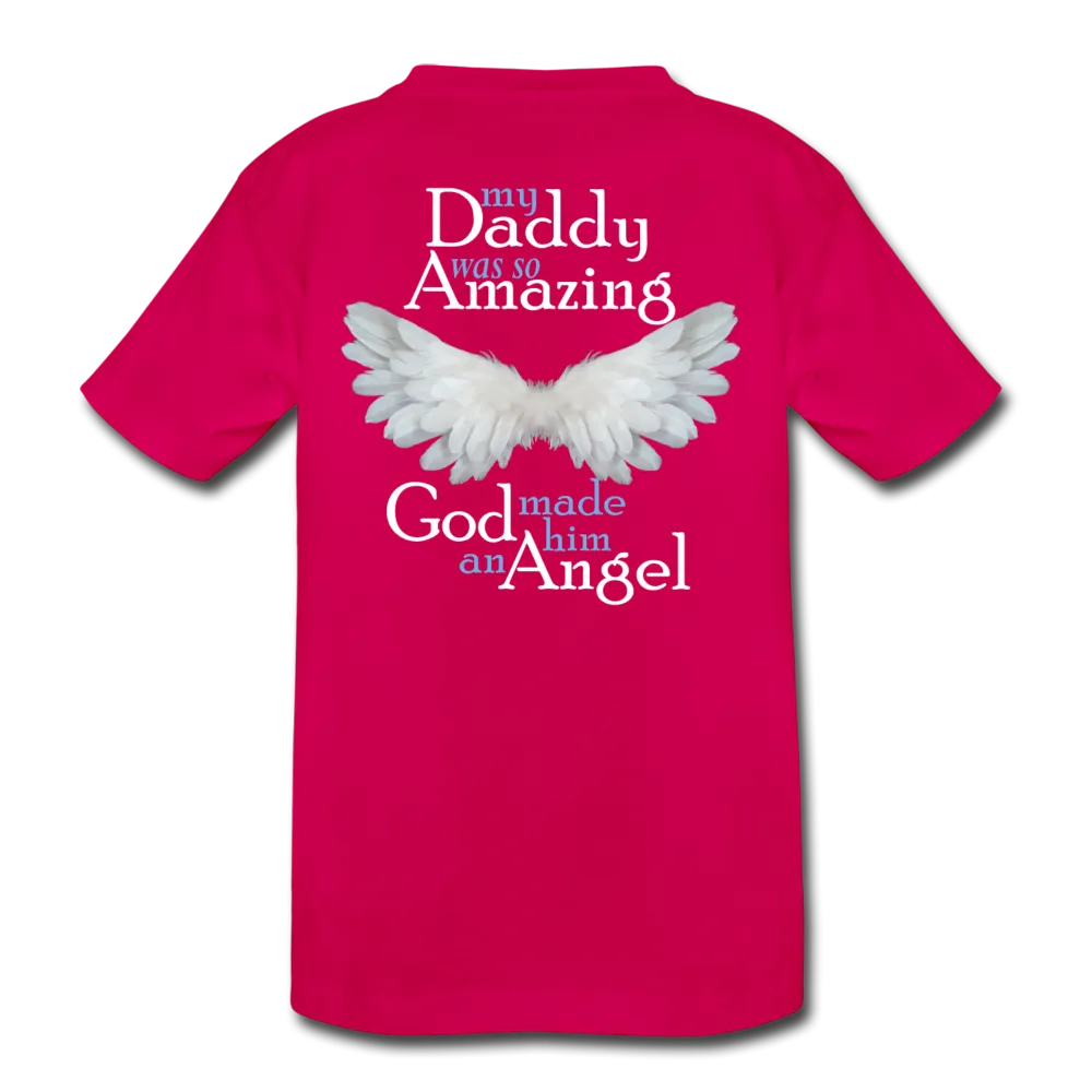 Daddy Amazing Angel Kids' Premium T-Shirt (CK1381)